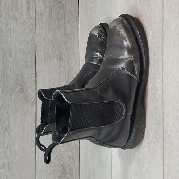 Doc Dr.Martens Womens Flora Moto Ankle Leather boots shoes sz US 8 - Picture 2 of 15